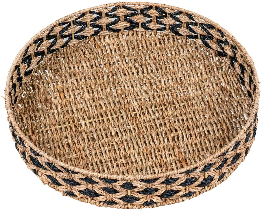 House Nordic Padėkliukas, Nerja Padėkliukas, ø38 cm, Juoda/ Natūrali
