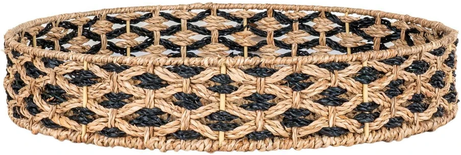 House Nordic Padėkliukas, Nerja Padėkliukas, ø38 cm, Juoda/ Natūrali