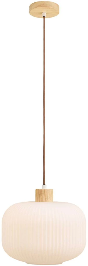 House Nordic Pakabinamas šviestuvas, 30 cm, balta, stiklas/medis