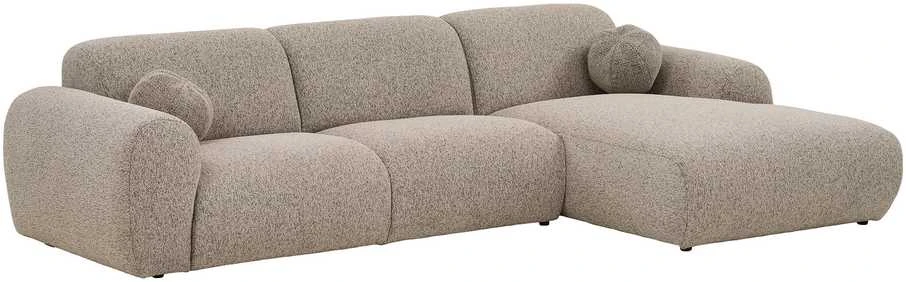 House Nordic Poilsio sofa Clyde 109-177x300x75 cm pilka