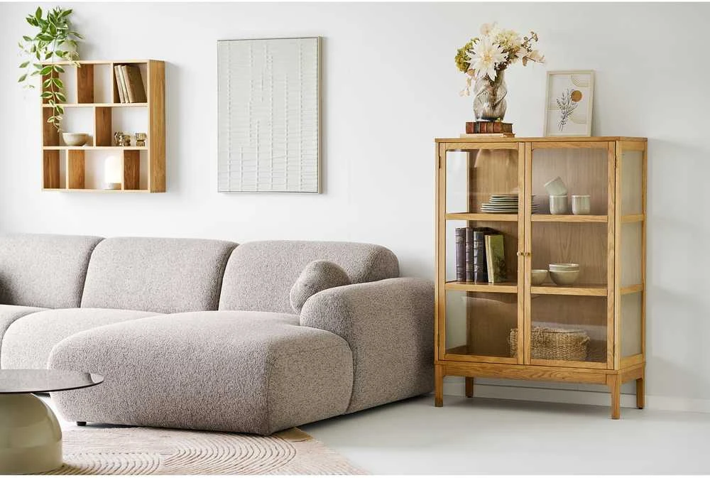 House Nordic Poilsio sofa Clyde 109-177x300x75 cm pilka
