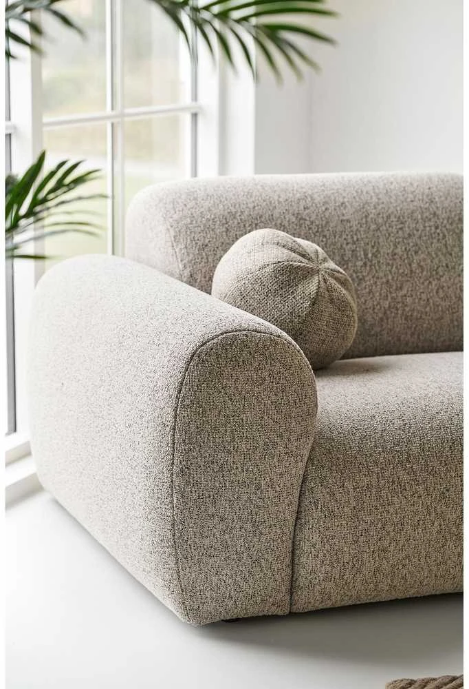 House Nordic Poilsio sofa Clyde 109-177x300x75 cm pilka