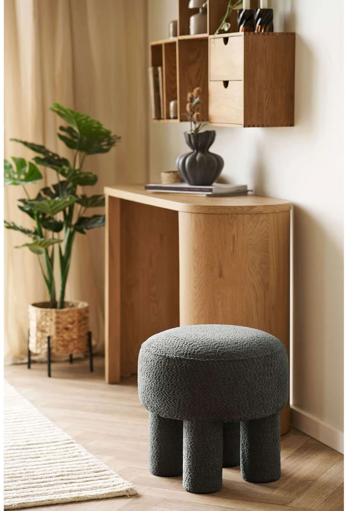 House Nordic Pufas 43x43 cm Anglies pilka Poliesteris