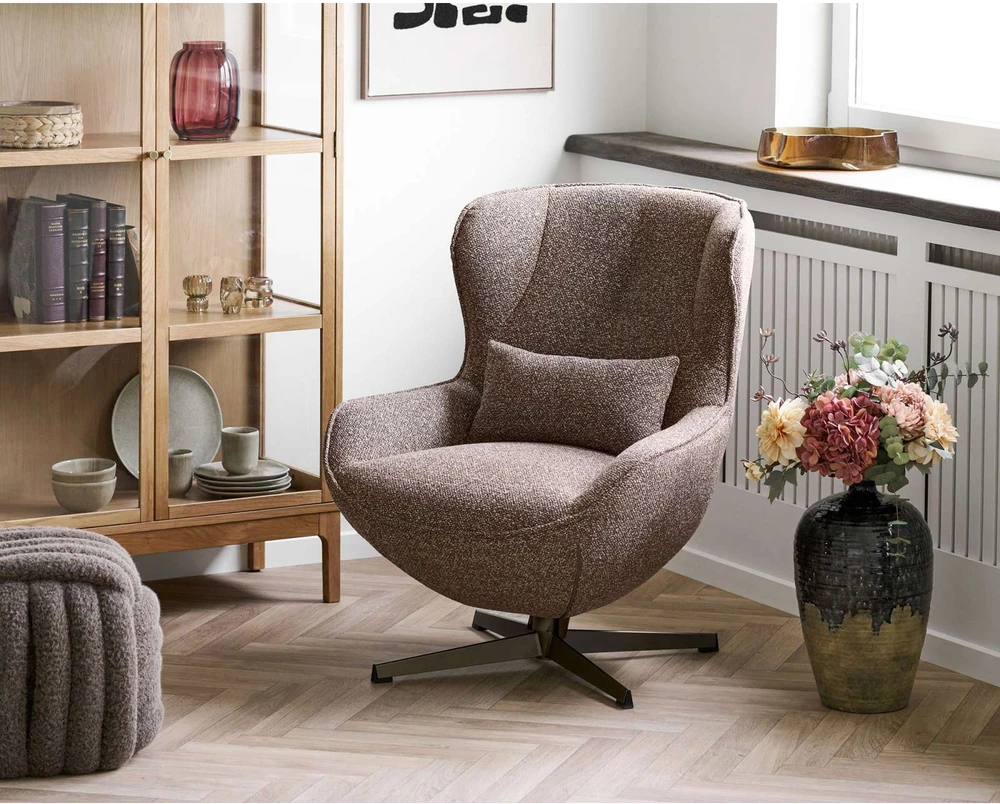 House Nordic Namas Nordic Pufas Napier 48x48x43 cm rudas