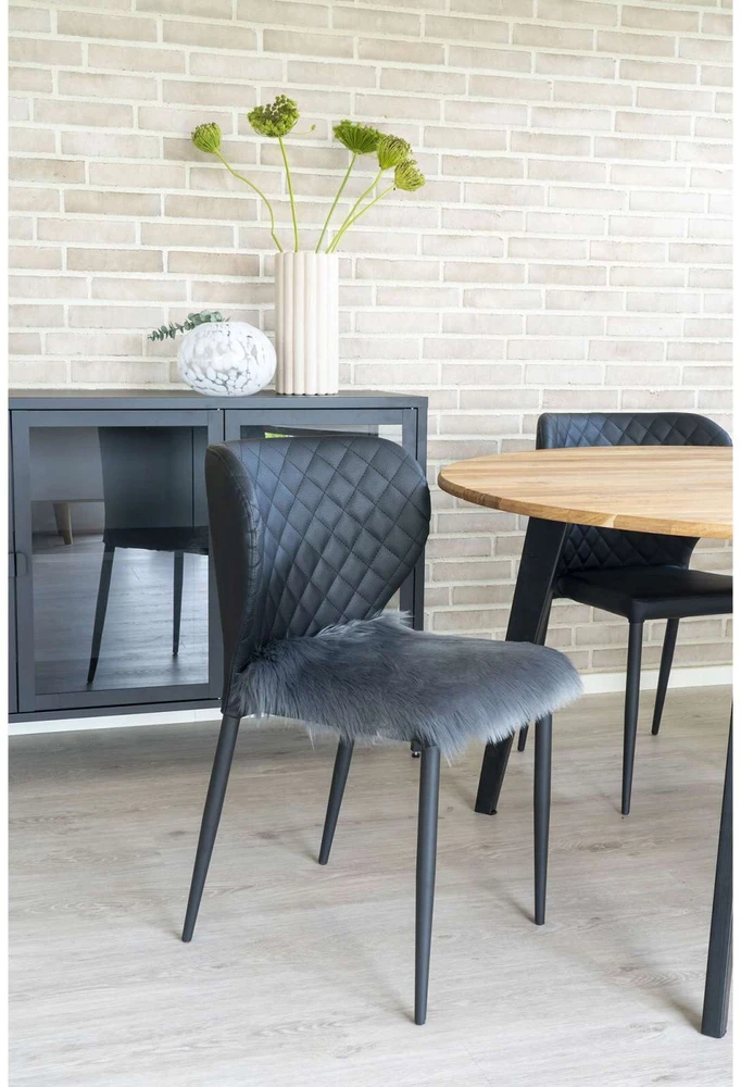 House Nordic Dirbtinė oda, Lambskin, pilka