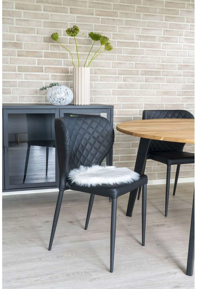 House Nordic Dirbtinė oda, Lambskin, balta