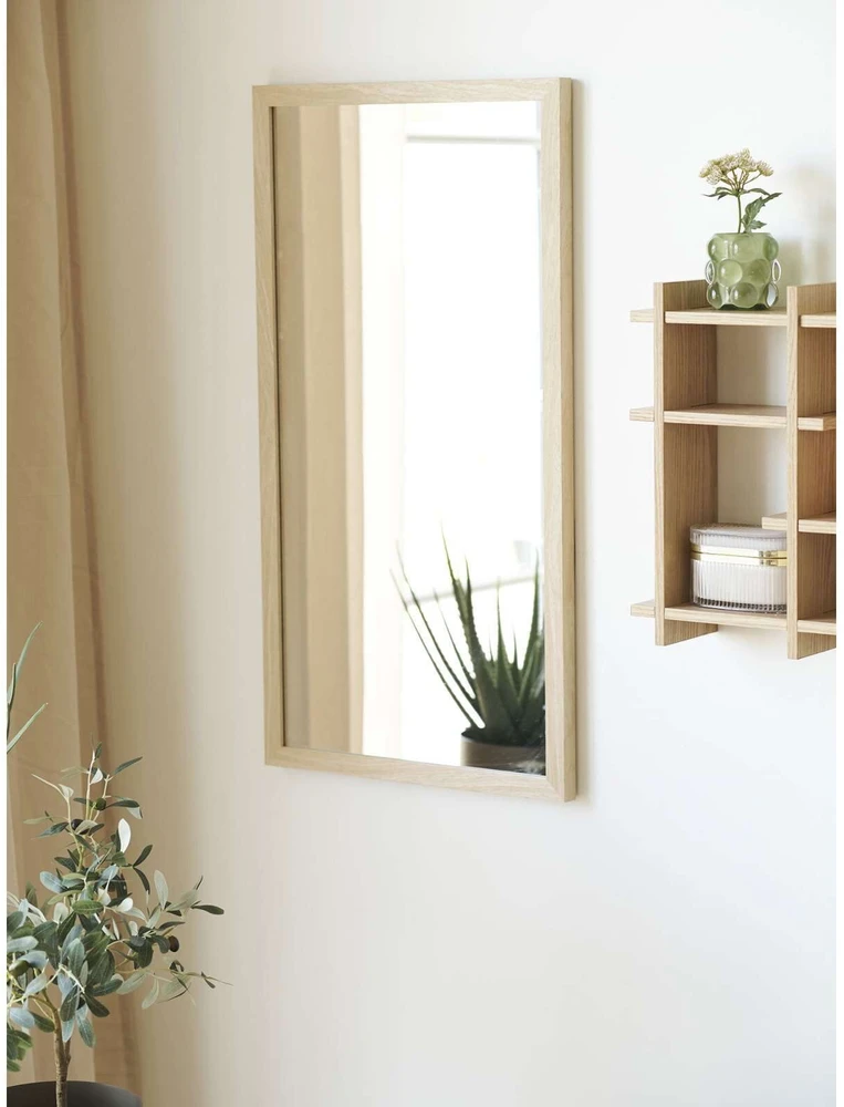 House Nordic Sieninis veidrodis 45x75 cm natūrali mediena