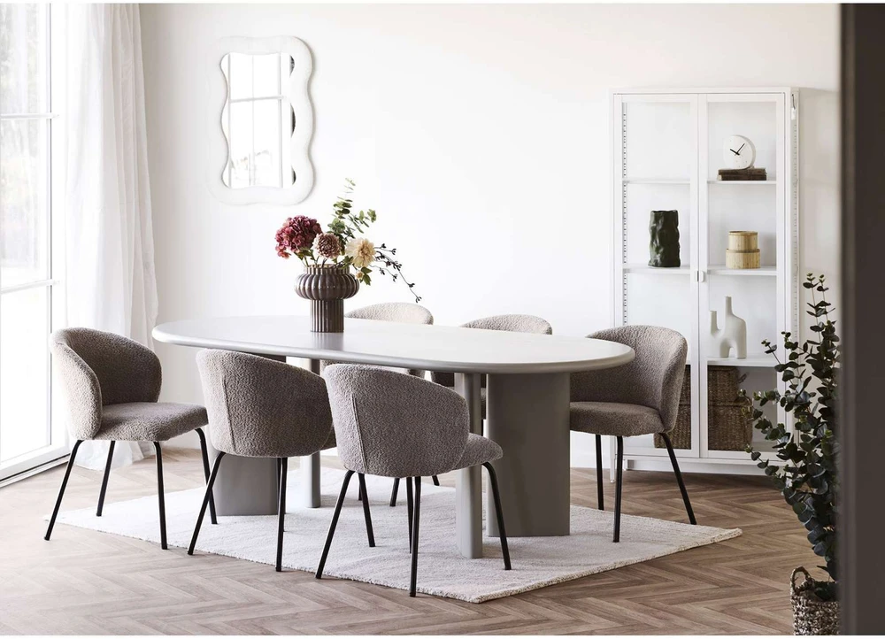 House Nordic Sieninis veidrodis 80x54 cm baltas
