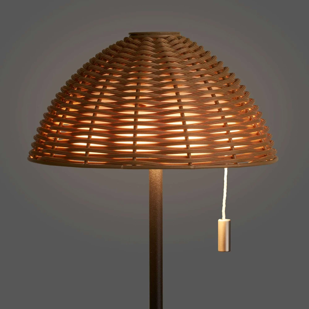 House Nordic Stalinė lempa, Wigan, 15x15x32 cm, juoda