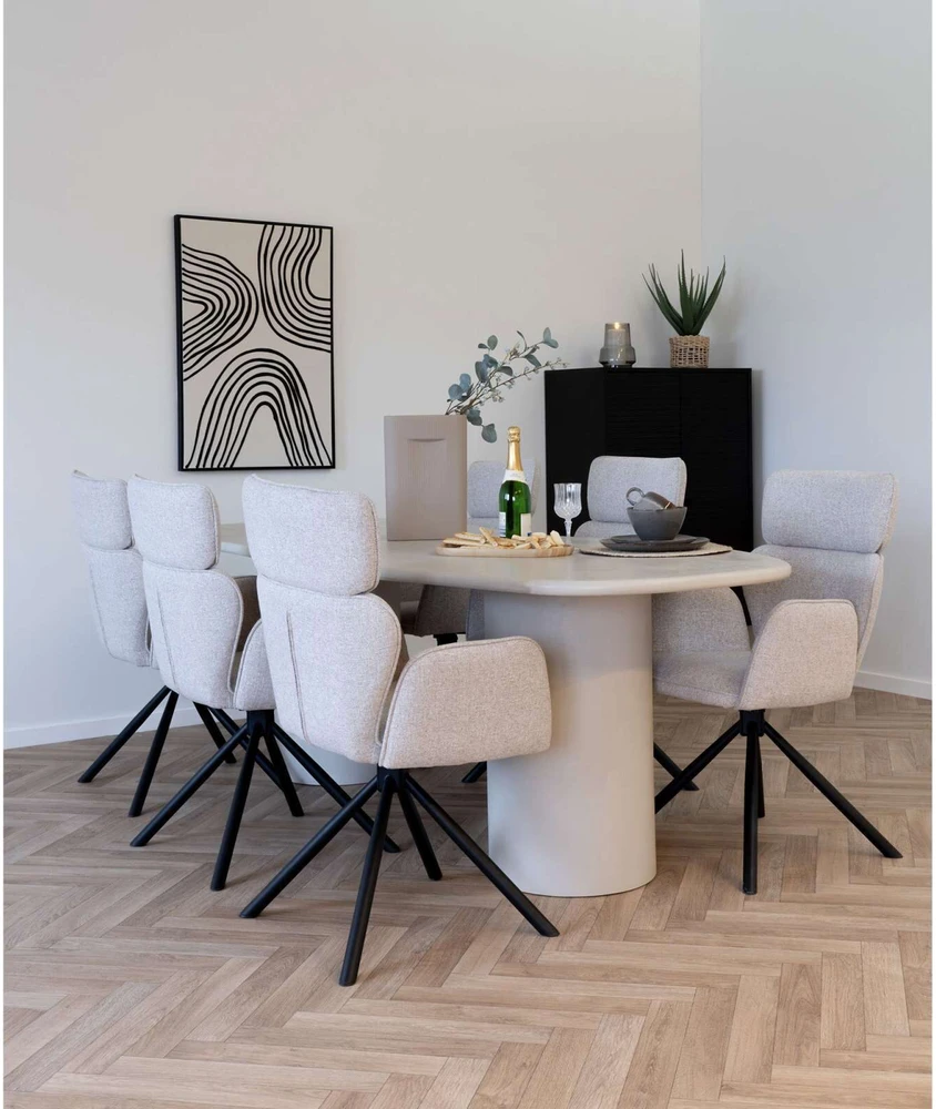 House Nordic Valgomojo kėdė, Cordoba, šviesiai pilka