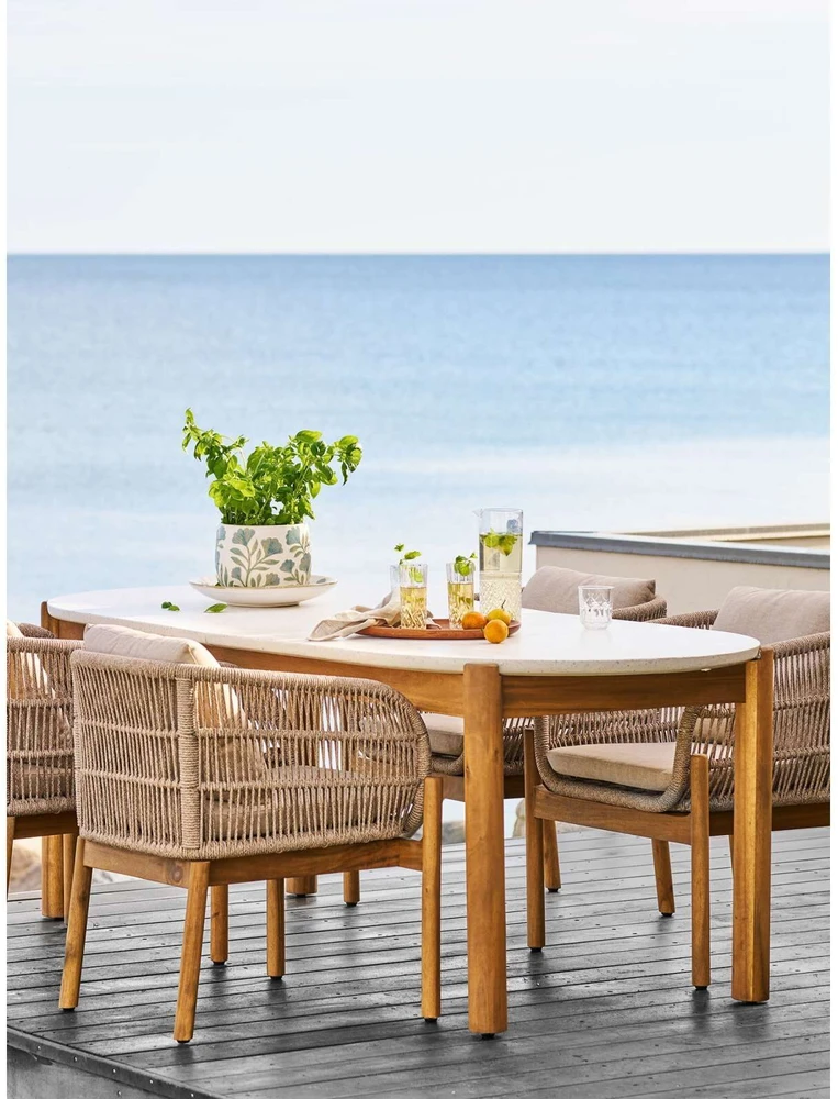 House Nordic Valgomojo kėdė, Terracina, ruda / kreminė