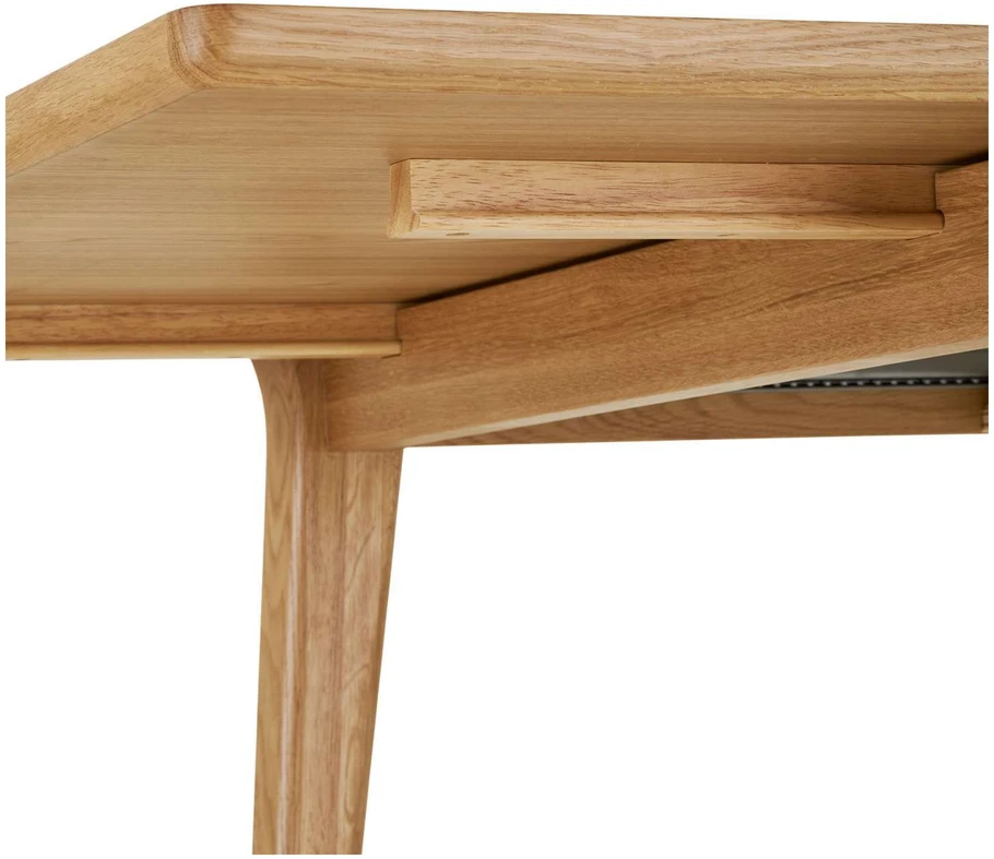House Nordic Valgomasis stalas 100x240x75 cm natūralaus ąžuolo faneruotė