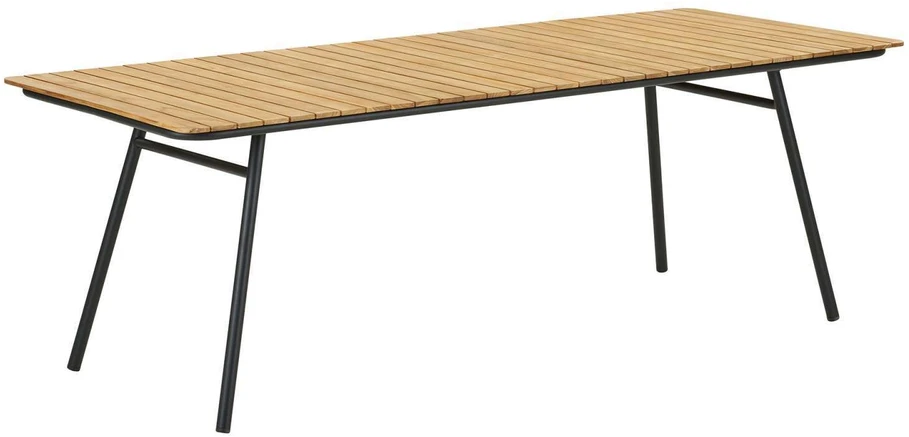 House Nordic Valgomasis stalas, Cleveland, 90x220x74 cm, Juodas