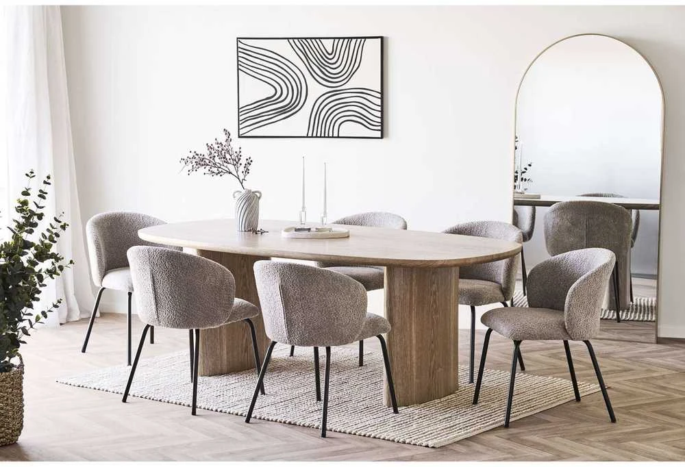 House Nordic Valgomasis stalas, Serra, 110x210x75 cm, Uosis