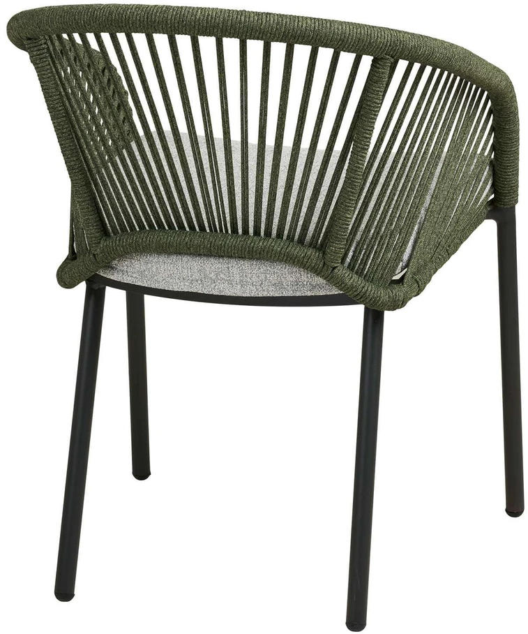 House Nordic Valgomojo kėdė 63.5x57.5x77 cm pilkai žalia aliuminis