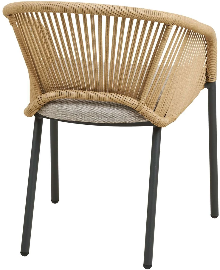 House Nordic Valgomojo kėdė Novella, 63.5x57.5x77 cm, smėlio spalvos, aliuminis