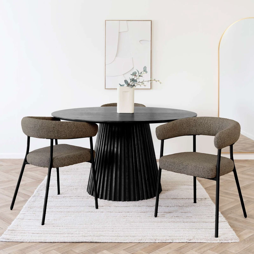 House Nordic Valgomojo kėdė, ruda, plienas