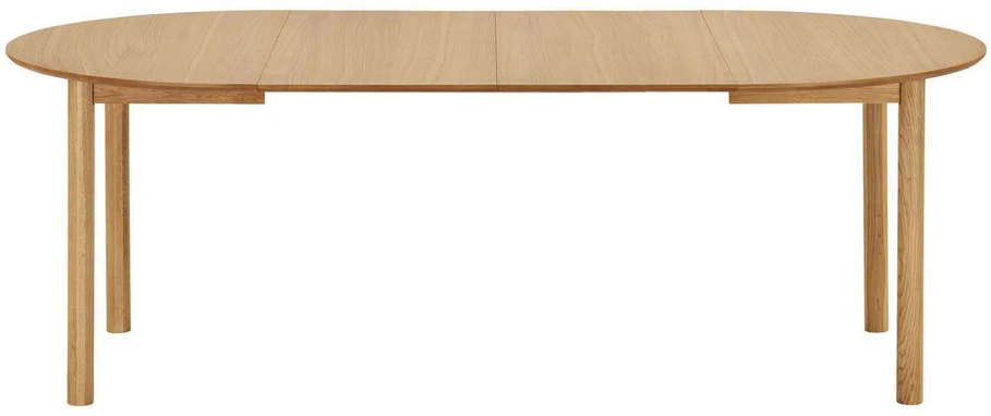 House Nordic Valgomojo stalas, 120x120-170-220x75 cm, Natūralus, Ąžuolo faneruotė