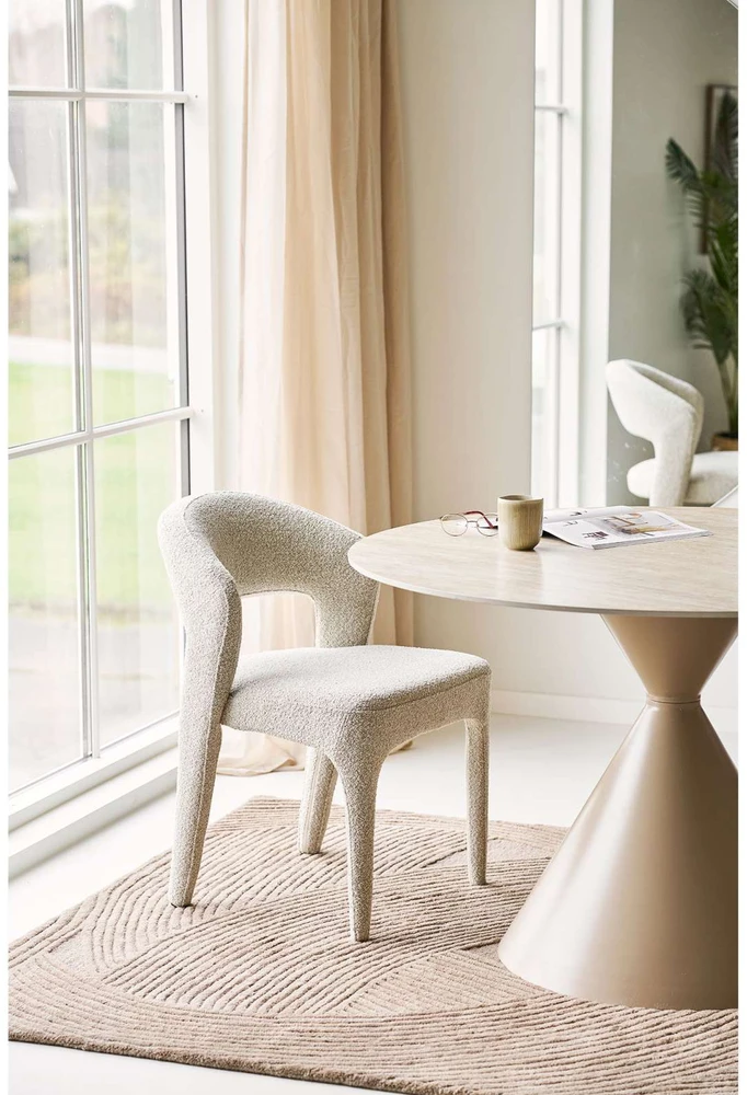 House Nordic Valgomojo stalas 120x120x76 cm smėlio