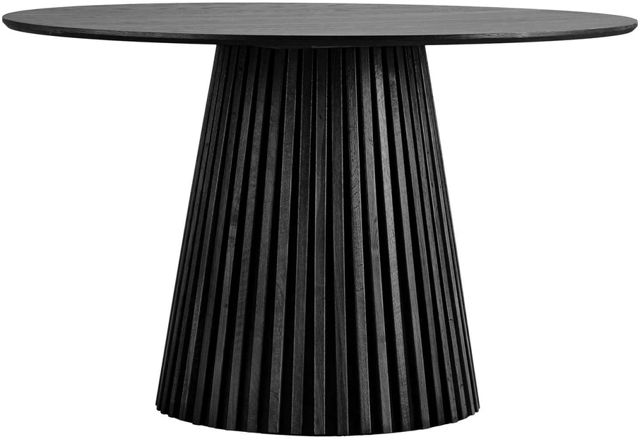 House Nordic Valgomojo stalas 120x75 cm juodos spalvos ąžuolo fanera