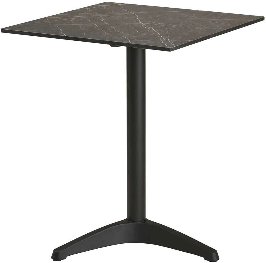 House Nordic Valgomojo stalas 60x60x73 cm pilkas bistro stalas aliuminis