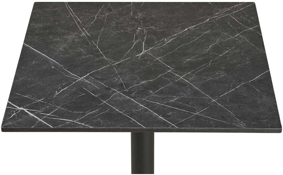 House Nordic Valgomojo stalas 60x60x73 cm pilkas bistro stalas aliuminis