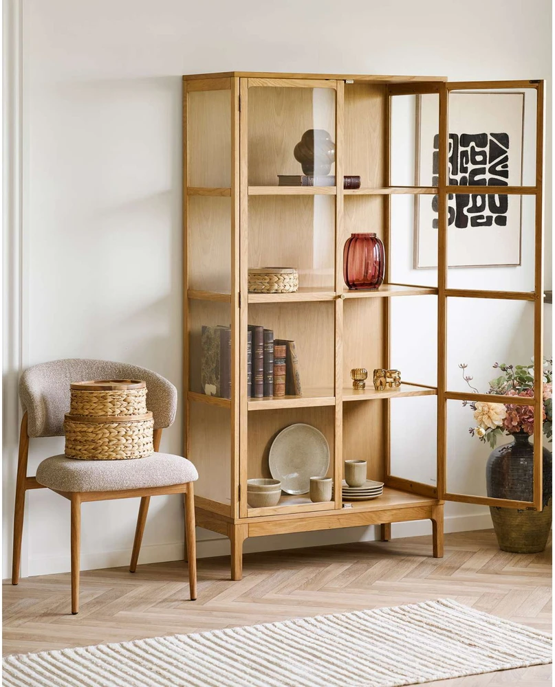 House Nordic Vaza 17x17x21 cm Raudona Stiklas