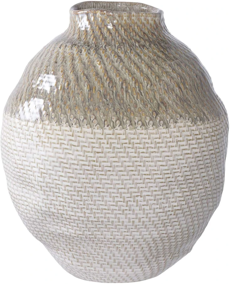 House Nordic Vaza, Vase, balta / žalia