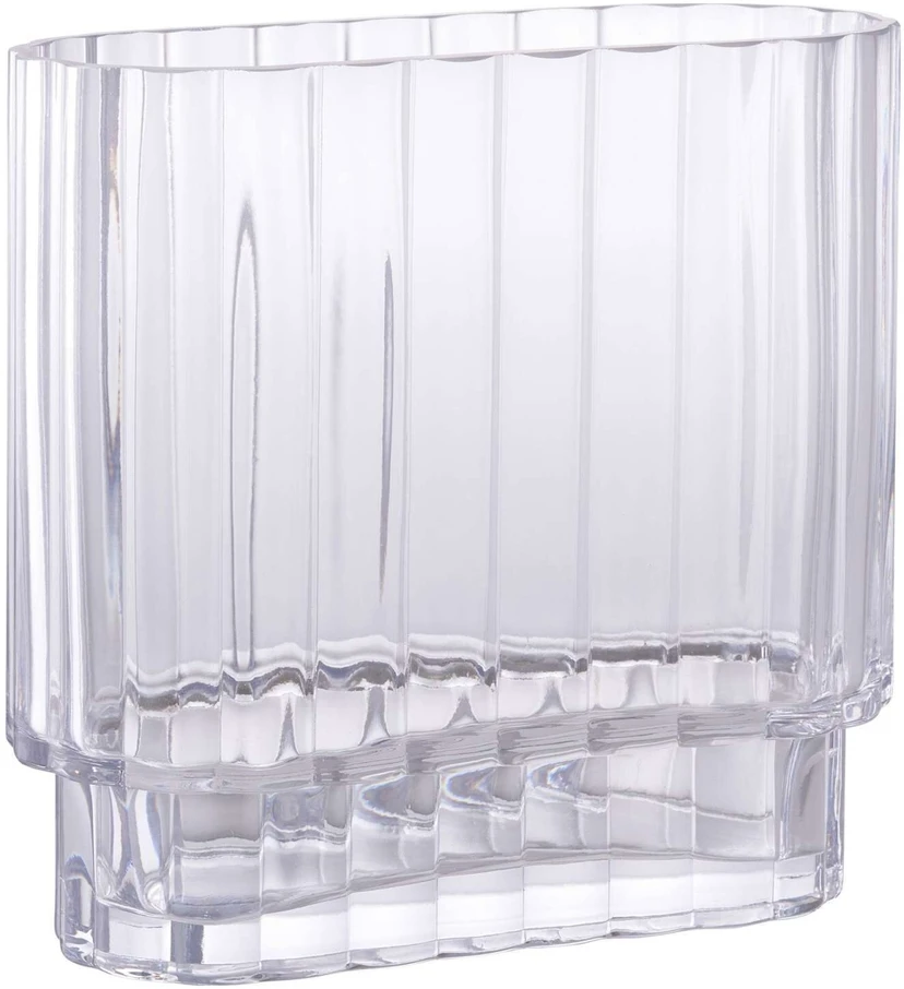 House Nordic Vaza, skaidrus stiklas, 20x9x19.5 cm