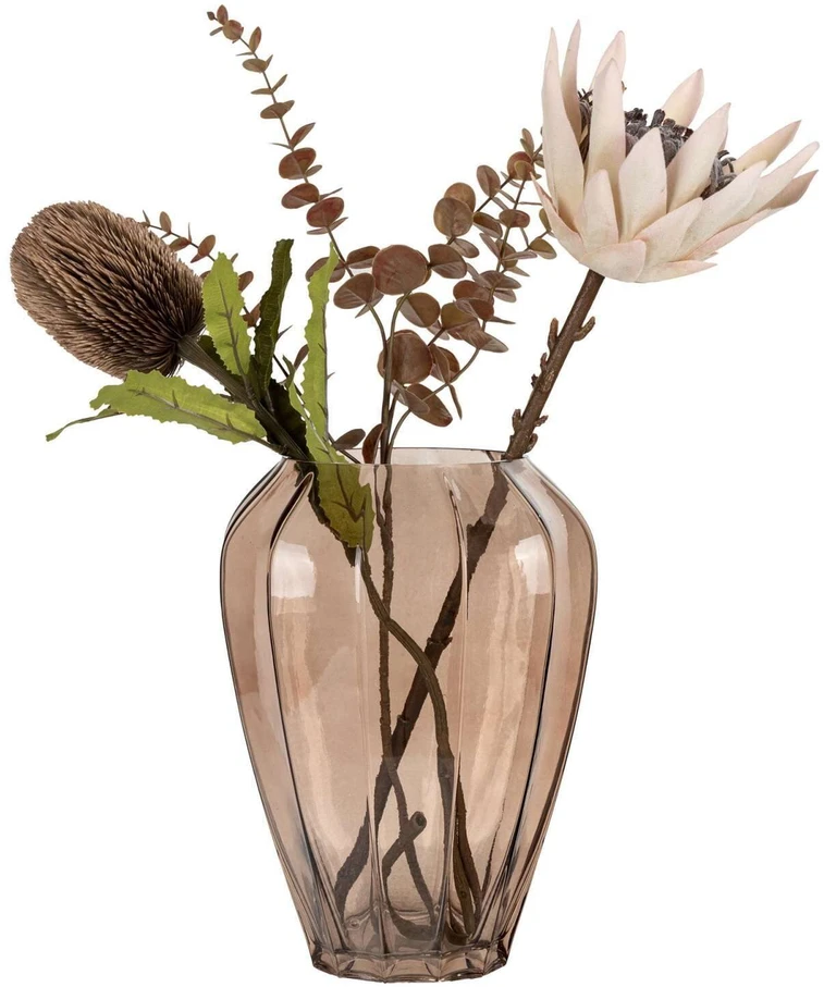 House Nordic Vaza, Vase, ruda, 22x29 cm