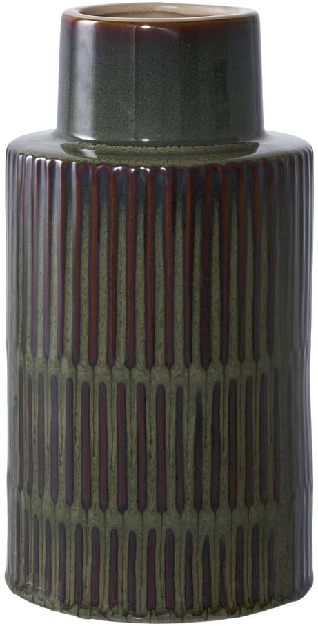 House Nordic Vaza, Vase, žalia, keramika