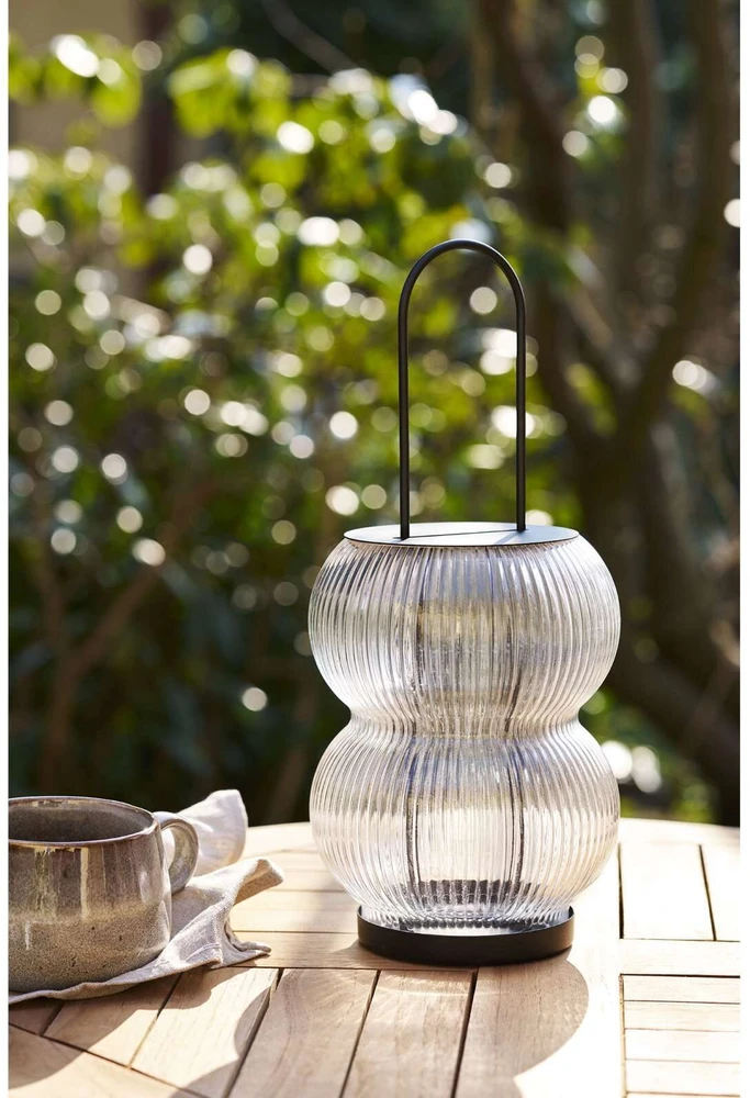 House Nordic Lanterns, Lucena, juoda, stiklas