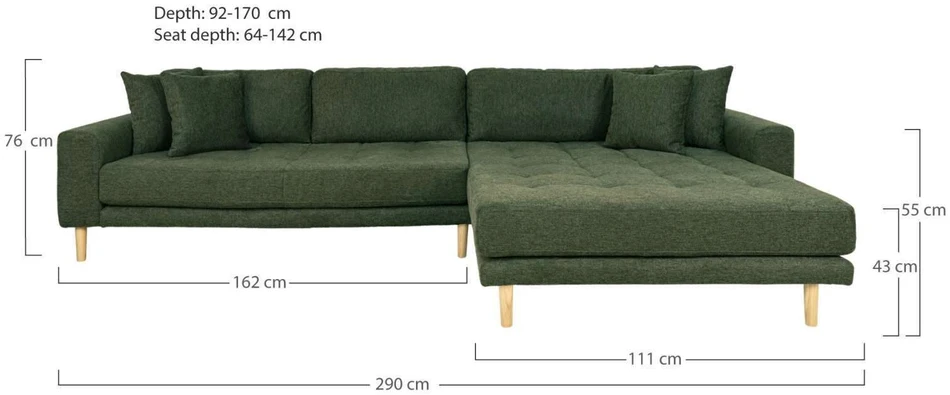House Lounge sofa, Lido, alyvuogių žalia