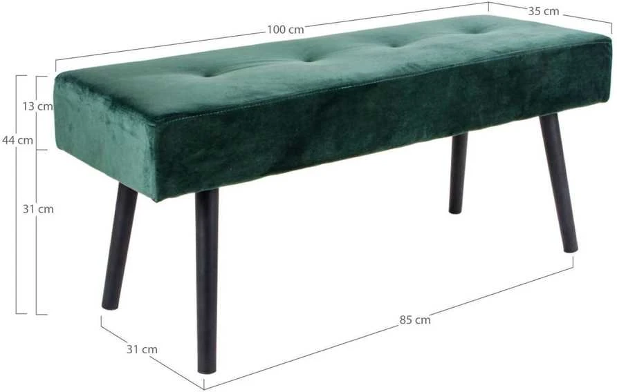 Nežinomas Prieškambario suoliukas Skiby, žalias,100x35x44cm