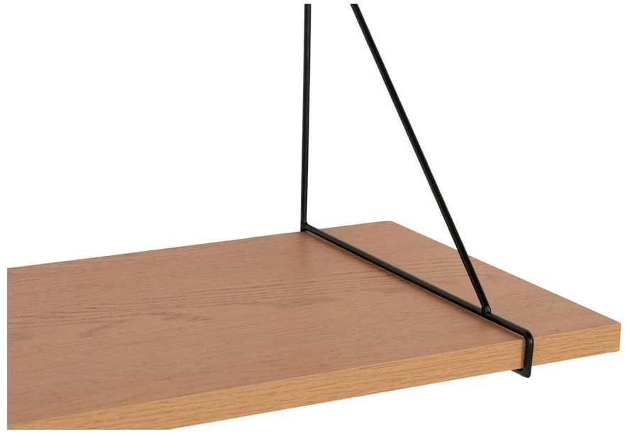 House Sieninis lentynas, Chiba, 120x29 cm, Juoda