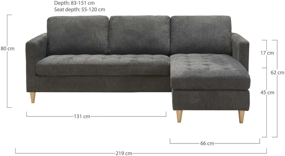 House Lounge sofa, Firenze, tamsiai pilka