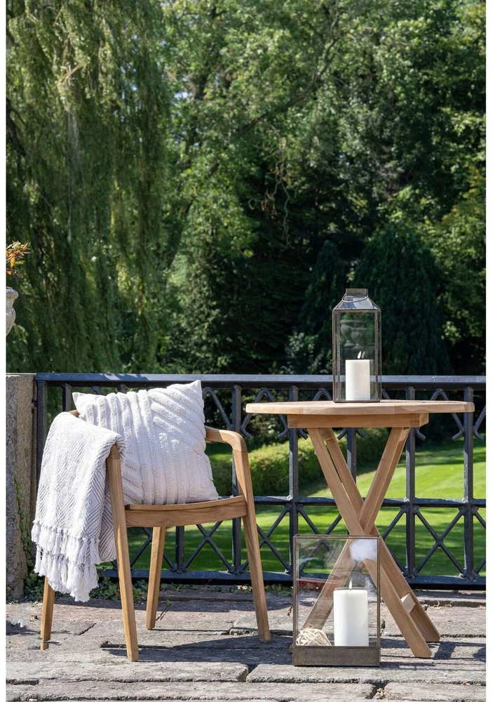 House Nordic Aps Sulankstomas stalas Toledo 70 cm iš tikmedžio