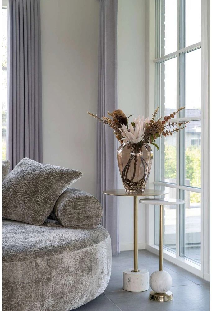 House Nordic Aps Pagalbinis staliukas Salo marmuras/auksinis