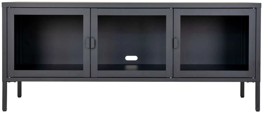 TV staliukas House Televizoriaus lentyna, Brisbane, 130x40x55 cm, Juoda
