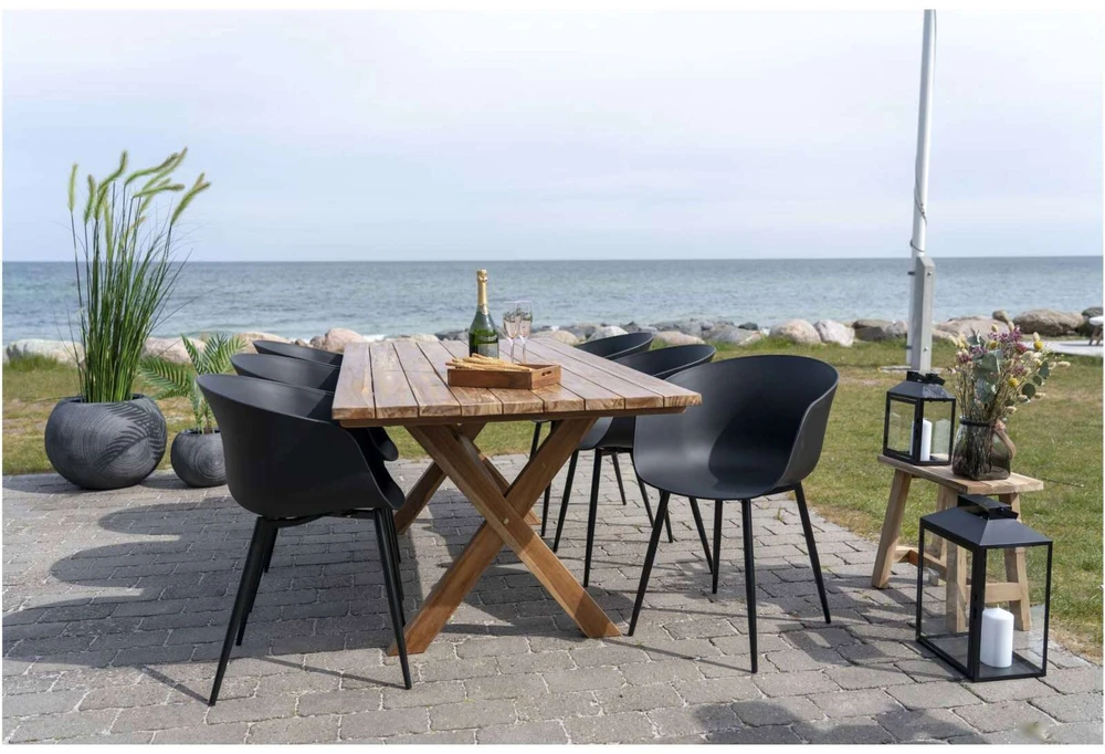Svetainės valgomojo kėdė Juoda kėdė su atlošu RODA HOUSE NORDIC