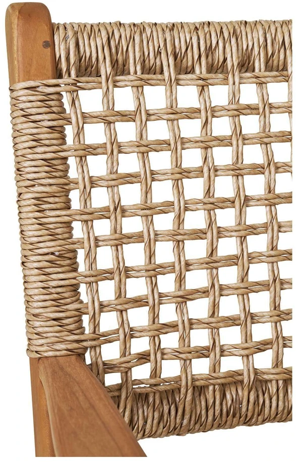 House Valgomojo kėdė, Derby su rankenėlėmis, Teak/Polirotangas, Natūrali