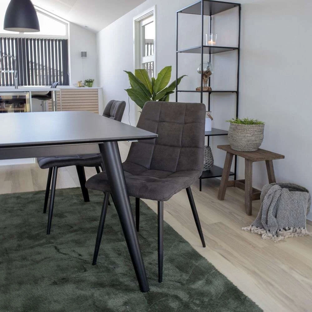 House Valgomojo kėdė, Middelfart, Tamsiai pilka, Juodos kojos