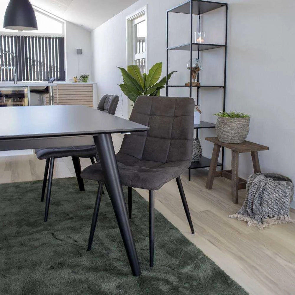 House Valgomojo kėdė, Middelfart, Tamsiai pilka, Juodos kojos