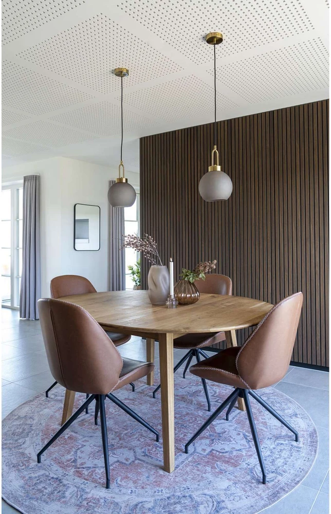 House Valgomojo kėdė, Monte Carlo su sukamu pagrindu, Vintage ruda x Juoda