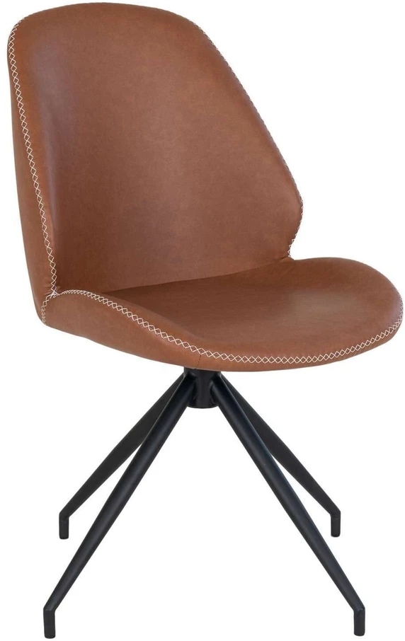 House Valgomojo kėdė, Monte Carlo su sukamu pagrindu, Vintage ruda x Juoda
