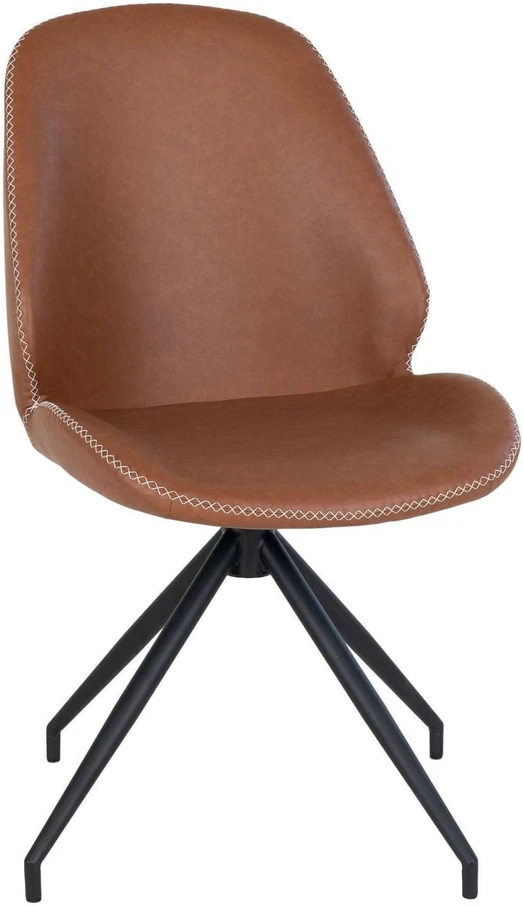 House Valgomojo kėdė, Monte Carlo su sukamu pagrindu, Vintage ruda x Juoda