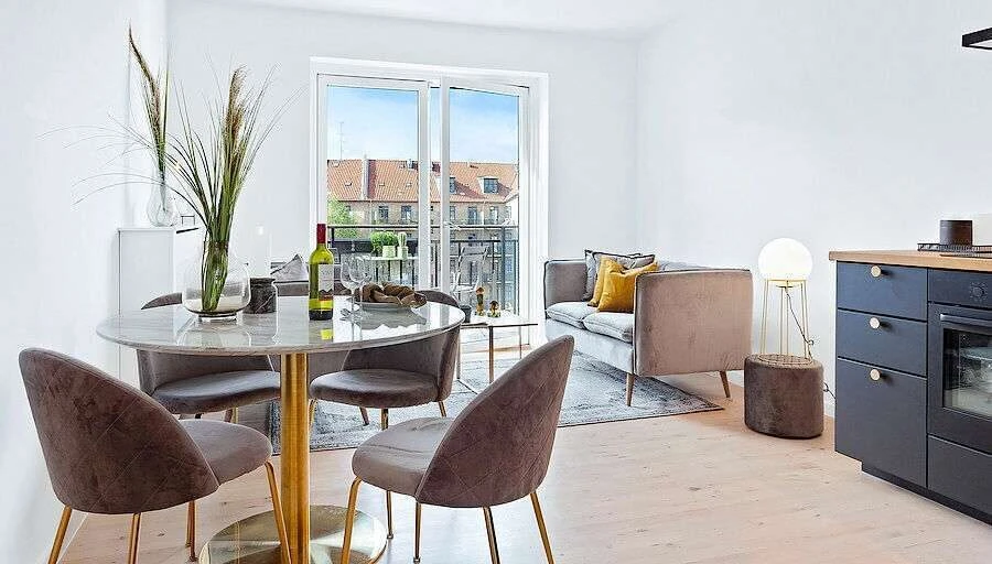 House Nordic Geneve kėdė, pilka VIC/auksinė (dydis: universalus)