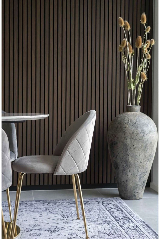 House Nordic Geneve kėdė, pilka VIC/auksinė (dydis: universalus)