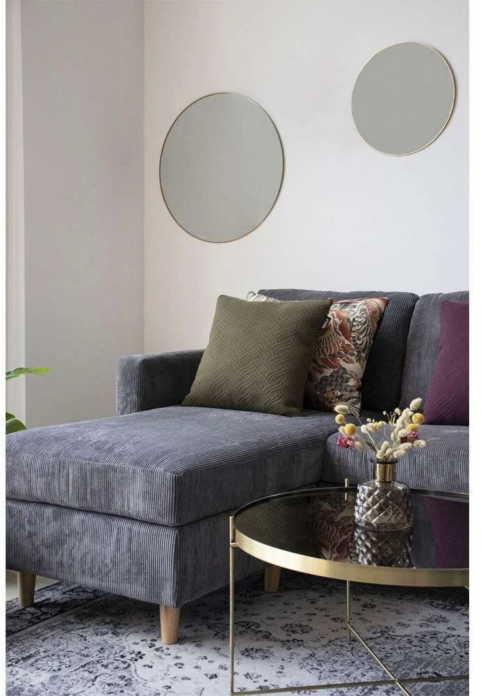 House Nordic Aps Veidrodis Jersey apvalus auksine 60cm