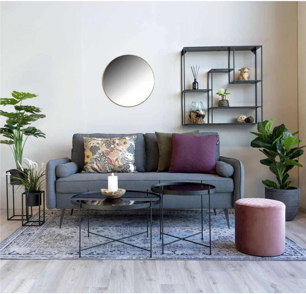 House Nordic Aps Veidrodis Jersey apvalus auksine 60cm